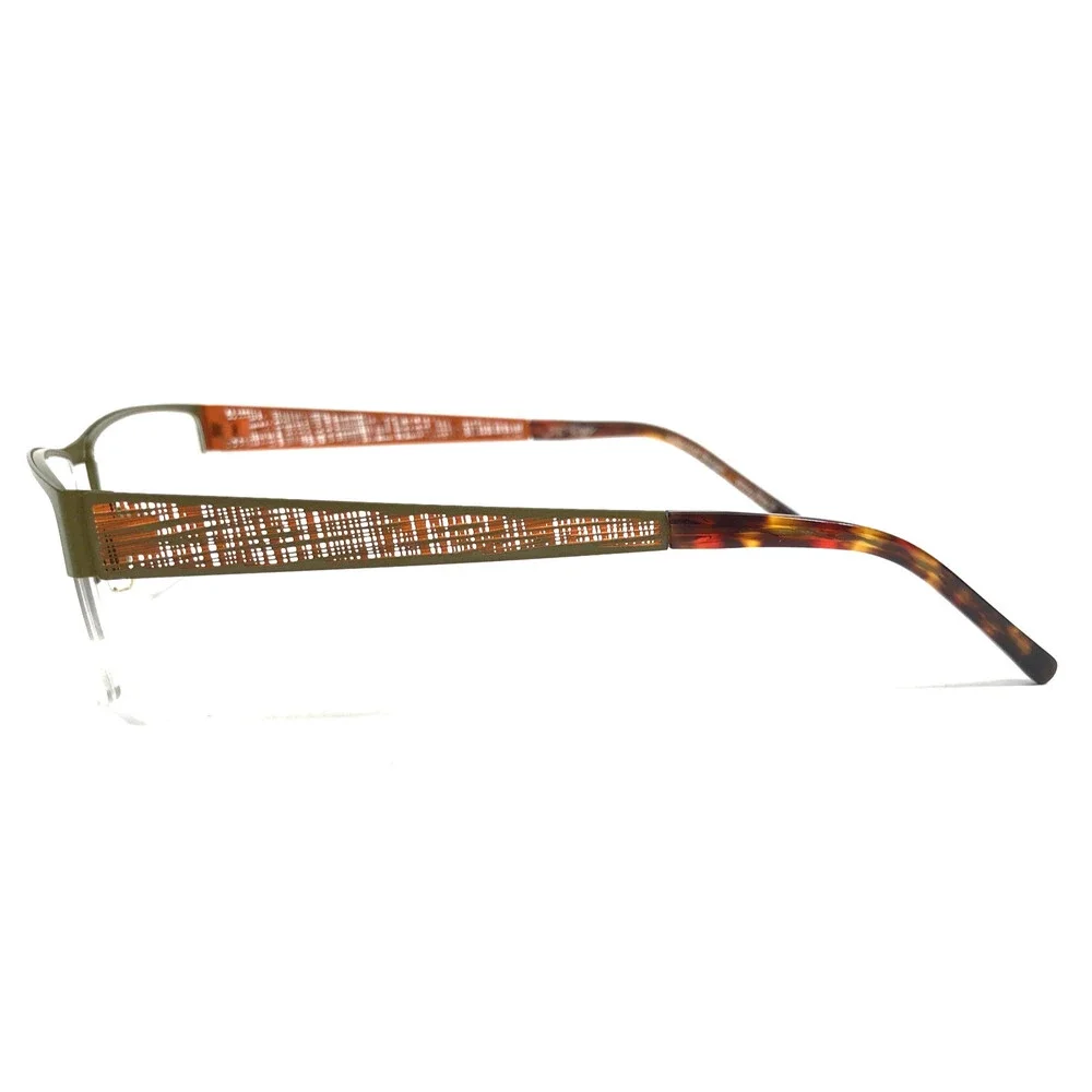 J.F. Rey Eyeglasses Frames JF2589 4560 Khaki Orange Olive Green 58-19-145